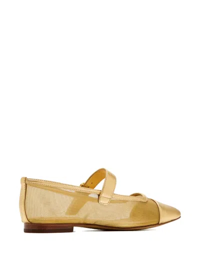 Sam Edelman Miranda Mary Jane Flat In Gold