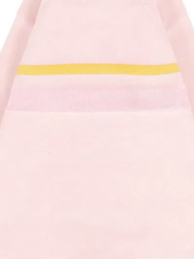 Gensami Stripe-detail Romper In Pink