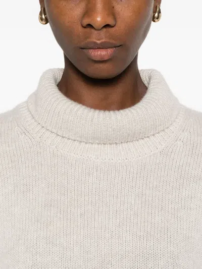 Lisa Yang High-neck Sweater In Neutral