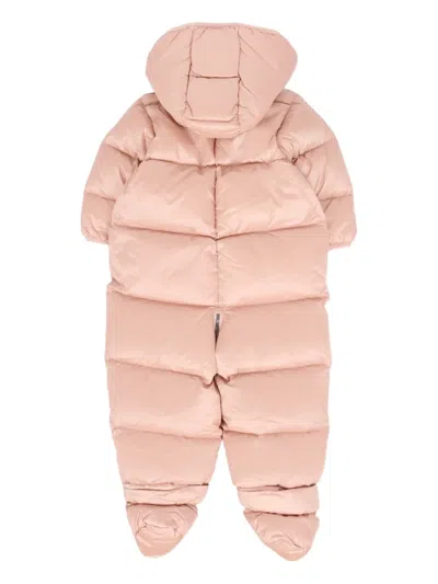 Colmar Pink Down Jacket For Baby Girl With Logo In Neutral