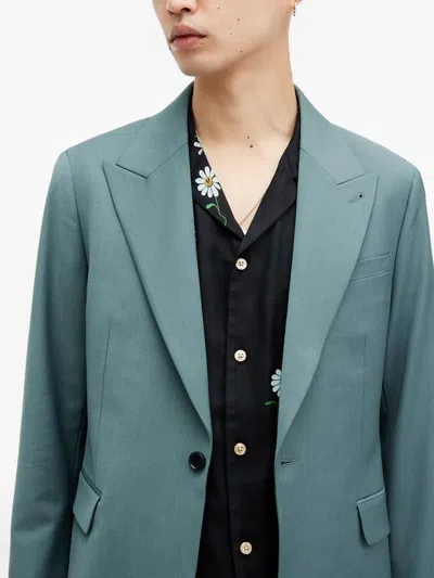 Allsaints Moad Single-button Suit In Blue