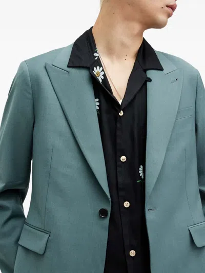 Allsaints Moad Single-button Suit In Blue