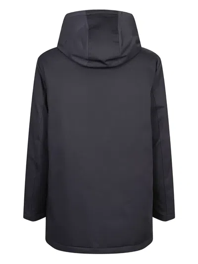 Fay Matte Finish Coat With Toggle Detail In Blue