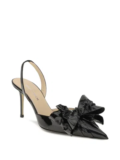Mach&mach 85mm Bow-embellished Slingback Pumps In Black