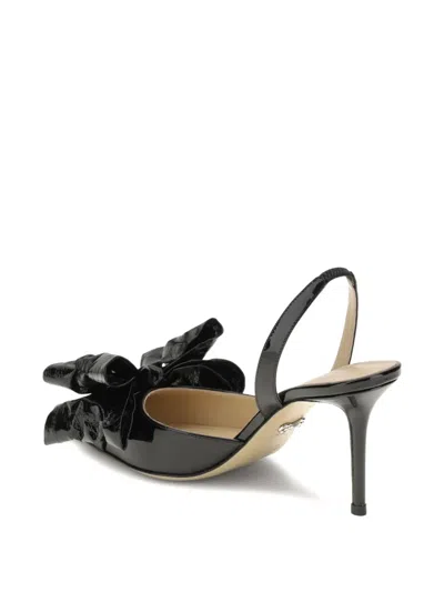 Mach&mach 85mm Bow-embellished Slingback Pumps In Black