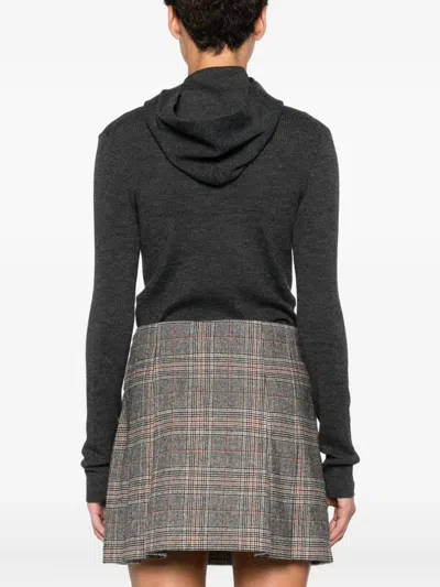 连帽罗纹连体衣