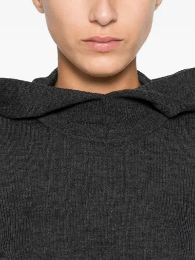 连帽罗纹连体衣