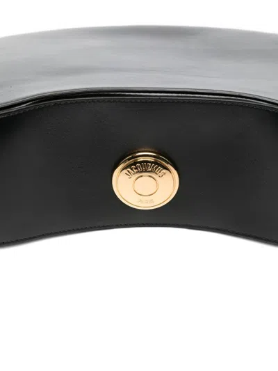 Jacquemus Black The Ovalo Hobo Bag In Black