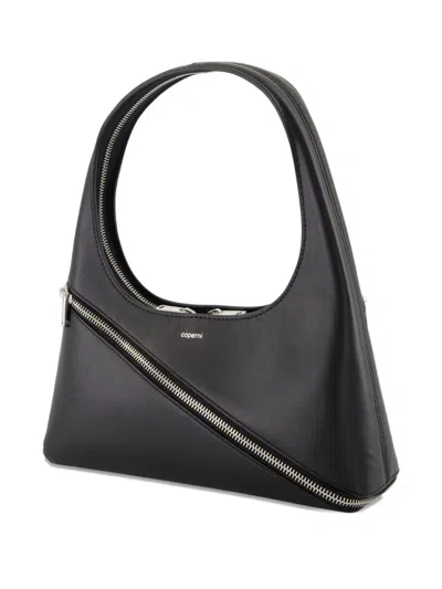Coperni Zip Baguette Bag In Black