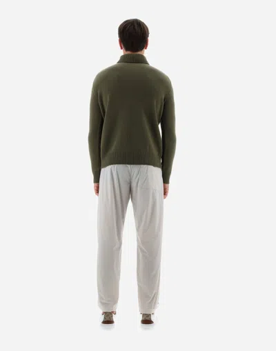 Herno Roll-neck Wool Knit Jumper In Black