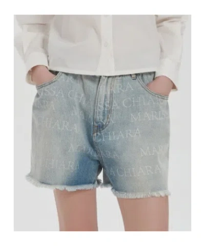 Marissa Chiara Belt Loop Jeans In Blue
