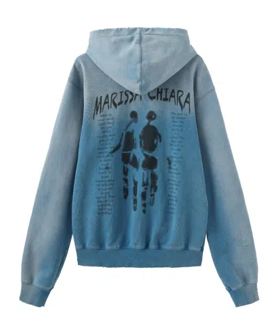Marissa Chiara Long-sleeved Sweatshirt In Blue