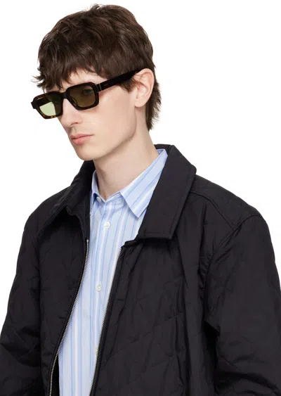 Retrosuperfuture Tortoiseshell Pilastro Sunglasses In Brown