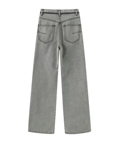 Marissa Chiara Belt Loop Jeans In Gray
