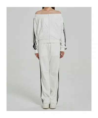 Marissa Chiara Webbing Sweatpants In White