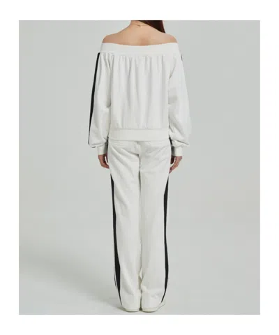 Marissa Chiara Webbing Sweatpants In White