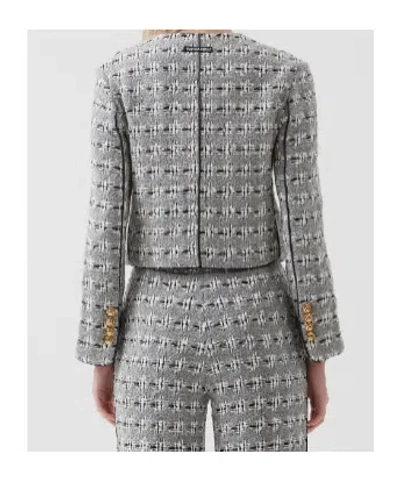 Marissa Chiara Long-sleeved Casual Jacket In Gray