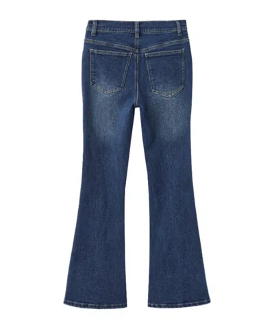 Marissa Chiara Front Slit Jeans In Blue