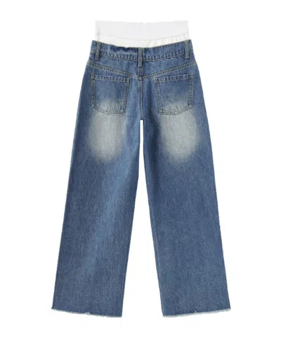 Marissa Chiara Belt Loop Jeans In Blue