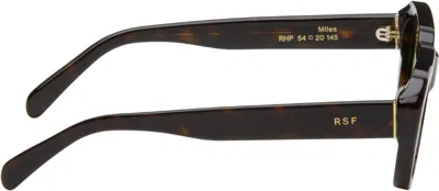 Retrosuperfuture Miles Rectangle Frame Sunglasses In Brown