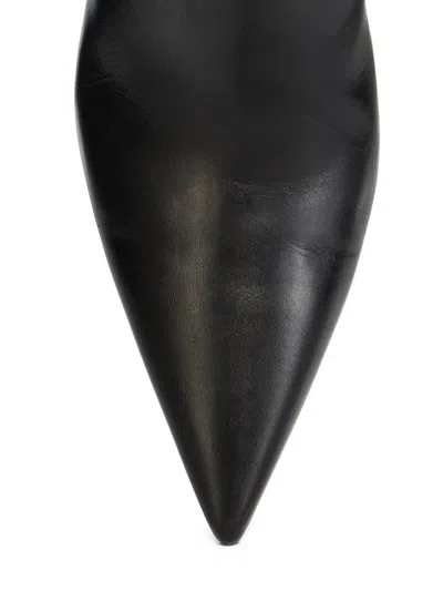 Rick Owens Ankle Boot With Pointed Toe And Sculptural Heel In Black