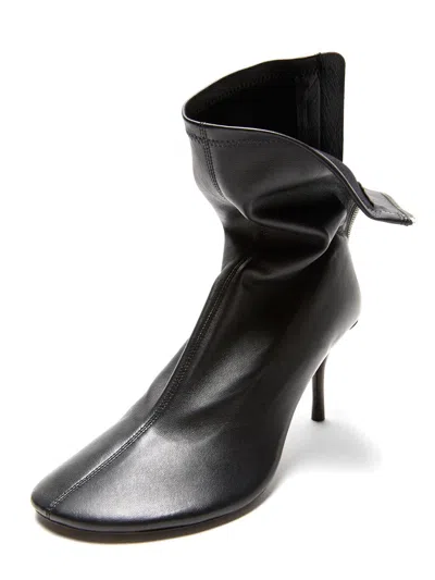 Acne Studios Back Tab Ankle Boot In Black