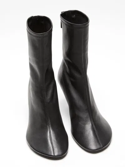 Acne Studios Back Tab Ankle Boot In Black