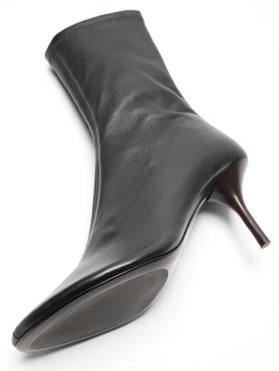 Acne Studios Back Tab Ankle Boot In Black