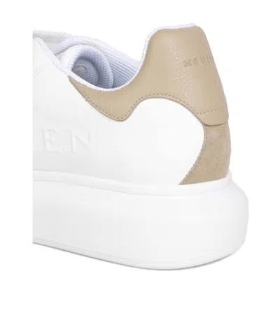 Alexander Mcqueen Oversized Leather Sneakers Rubber Sole In White