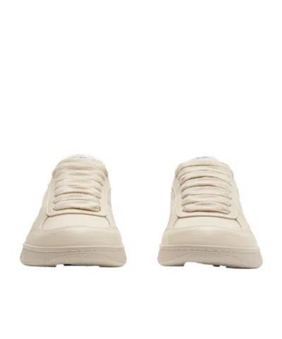 Burberry Terrace Sneakers Mit Kariertem Einsatz In Multi