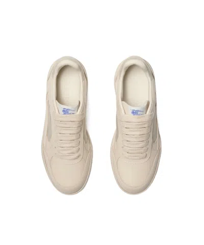 Burberry Terrace Sneakers Mit Kariertem Einsatz In Multi