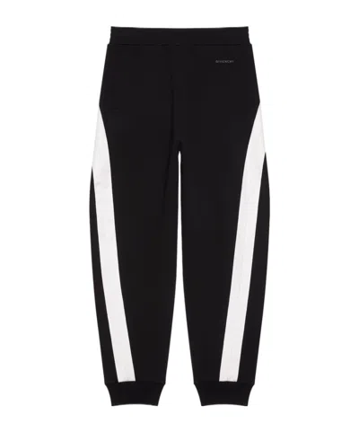 Givenchy Mens Black Open Seam Contrast Cotton-jersey Jogging Bottoms Xl