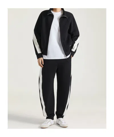 Givenchy Mens Black Open Seam Contrast Cotton-jersey Jogging Bottoms Xl