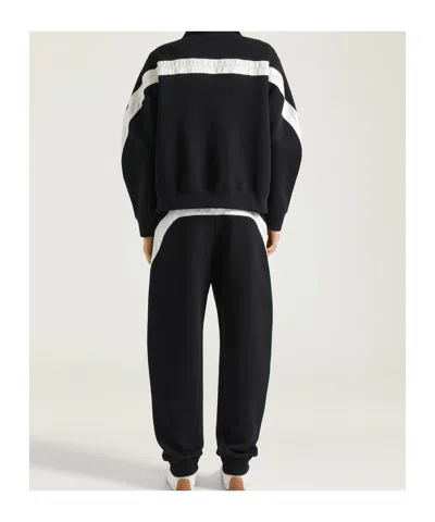 Givenchy Mens Black Open Seam Contrast Cotton-jersey Jogging Bottoms Xl