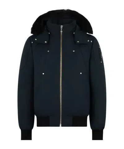 Moose Knuckles Ballistic Down Jacket In Black