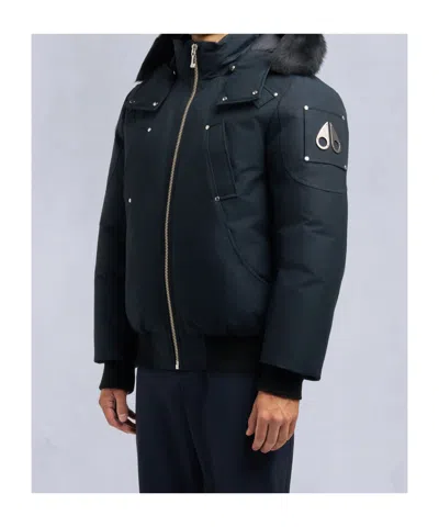 Moose Knuckles Ballistic Down Jacket In Black