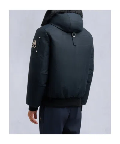 Moose Knuckles Ballistic Down Jacket In Black