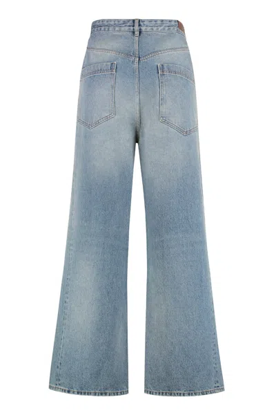 Darkpark Oversized Denim Trousers Featuring Pockets In Blue