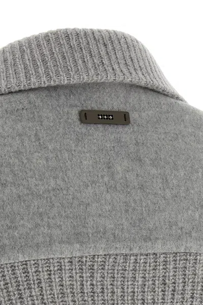 Peserico Double Cloth Jacket In Gray