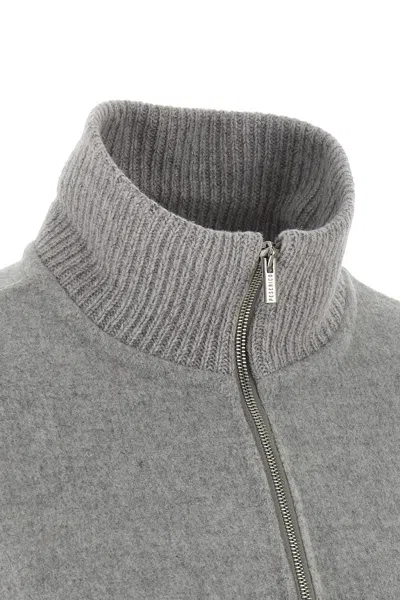 Peserico Double Cloth Jacket In Gray