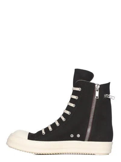 Rick Owens Drkshdw Concordians Cargo Sneakers In Black