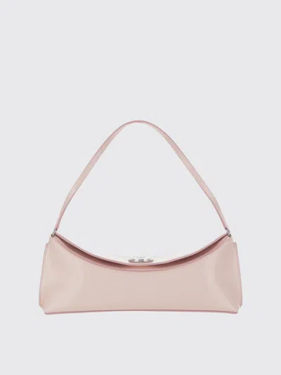 Jacquemus Le Calisso Pink Shoulder Bag With Engraved Snap Button In Leather In Pink