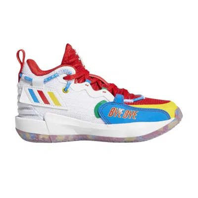 Pre-owned Adidas Originals Adidas Lego X Dame 7 Extply Little Kid 'bye Bye' | White | Kid's Size 10.5