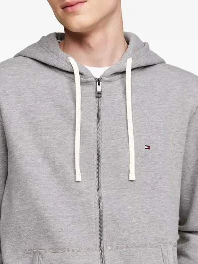 Tommy Hilfiger Hooded Sweatshirt With Long Sleeves And Pockets In Gray