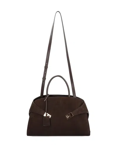 Ferragamo Hug L Soft Tote Bag In Brown