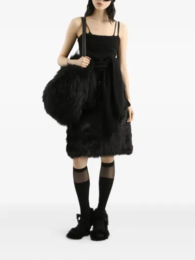 Dolce & Gabbana Wool-blend Tank Top In Black