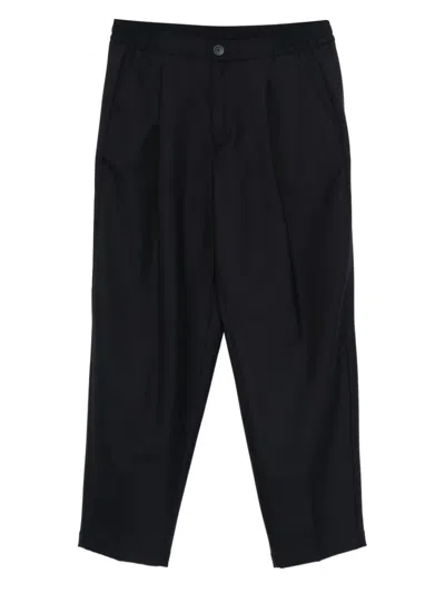 Herno Elasticated-waist Trousers In Black