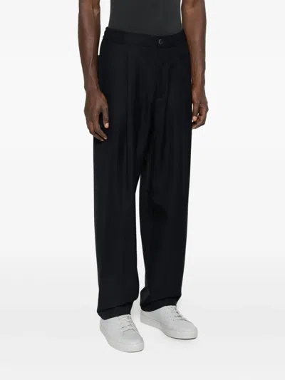 Herno Elasticated-waist Trousers In Black