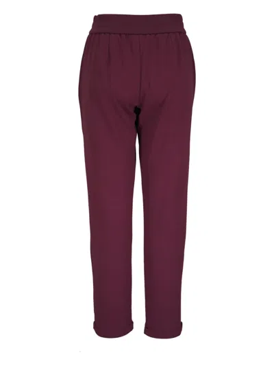 Brunello Cucinelli Drawstring Track Pants In Brown