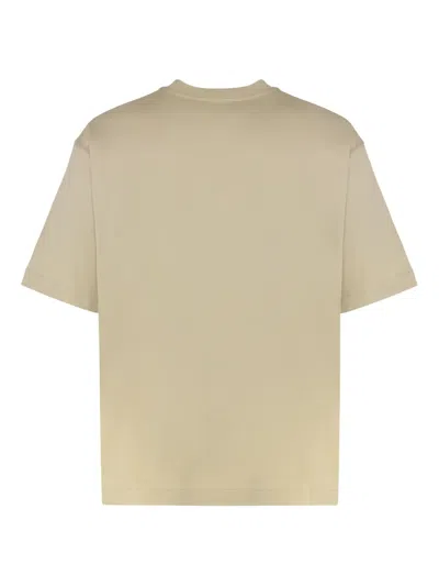 Off-white Cotton Crew-neck T-shirt In Neutral